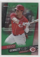 2019 Topps Finest Green Refractor 56/99 Scooter Gennett #58 02v3