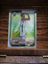 2024-25 Topps Chrome - AJ Johnson #145 Refractor (RC)