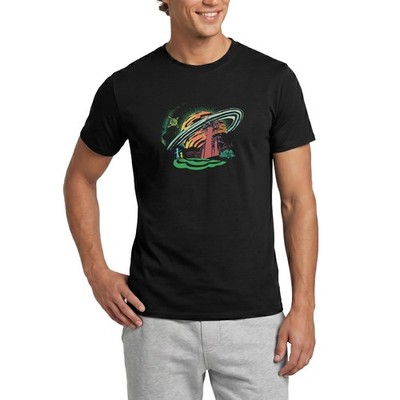 Rick and Morty Buntes Panorama Dimension 35-C Männer T-Shirt