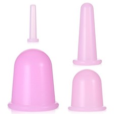ElevateTech 4 Pieces Facial Cupping Therapy Set Anti Cellulite Silicone...