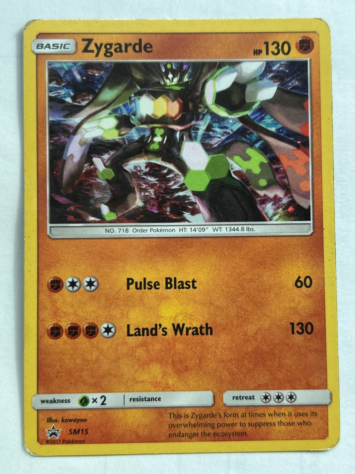Zygarde Holo SM15 SM Promos LP Pokemon Fast Ship