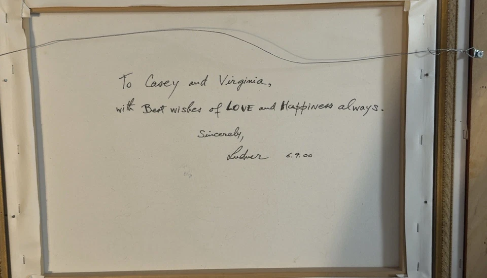 Beautiful Hand Painted Giclee.  by L Confident!  W/ Layered Frame  - Image 4 of 4