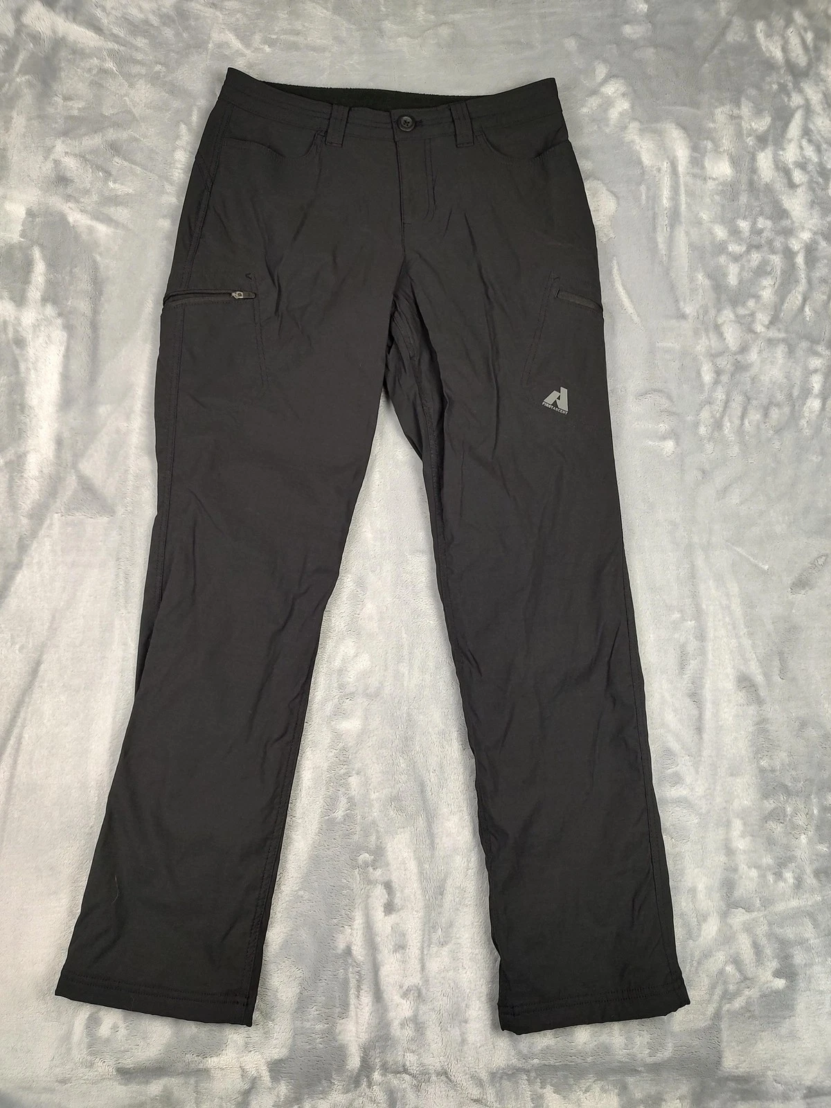 Eddie Bauer Pants Womens 6 Black First Ascent Lined Softshell Snow Insulated