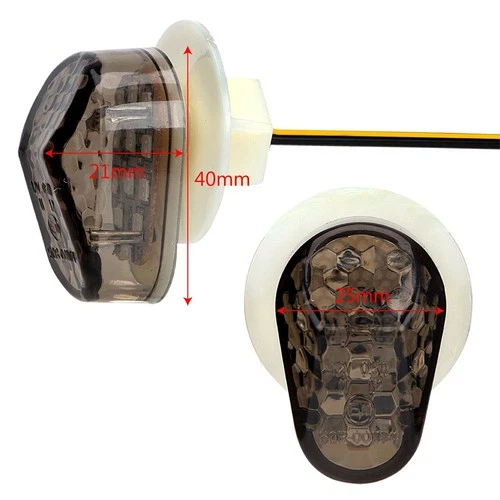 Turn Signal Light Flush Mount LED Blinker For Yamaha YZF R1 R6 R6S R3 FZ1 FZ6R