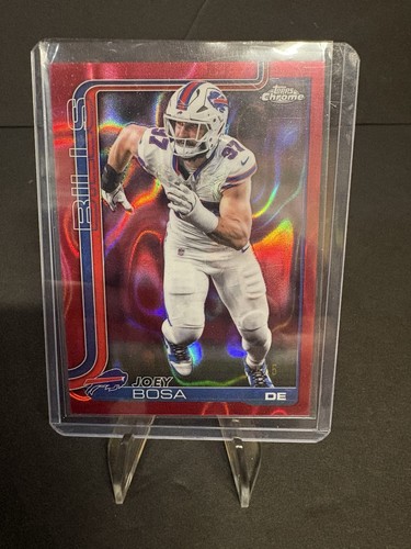 Joey Bosa Topps Chrome Red Wave BOOKEND 5/5