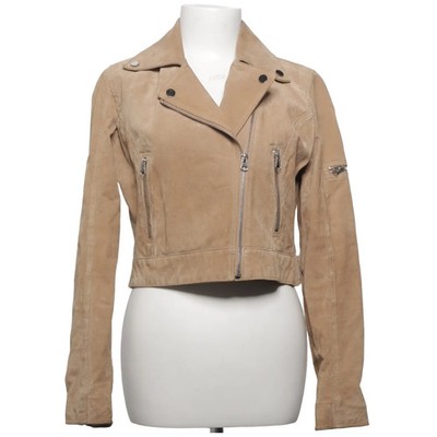 Livelo Attitude, Bikerjacke, Damen, Größe: 38, Beige, Leder/Polyester #tFz