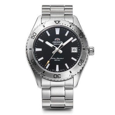 Unused ORIENT Mako RN-AC0Q01B Black Sports Mechanical Men's Watch in Box