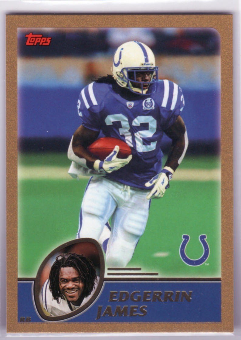 2003 Topps Gold #76 Edgerrin James #'d 199/499