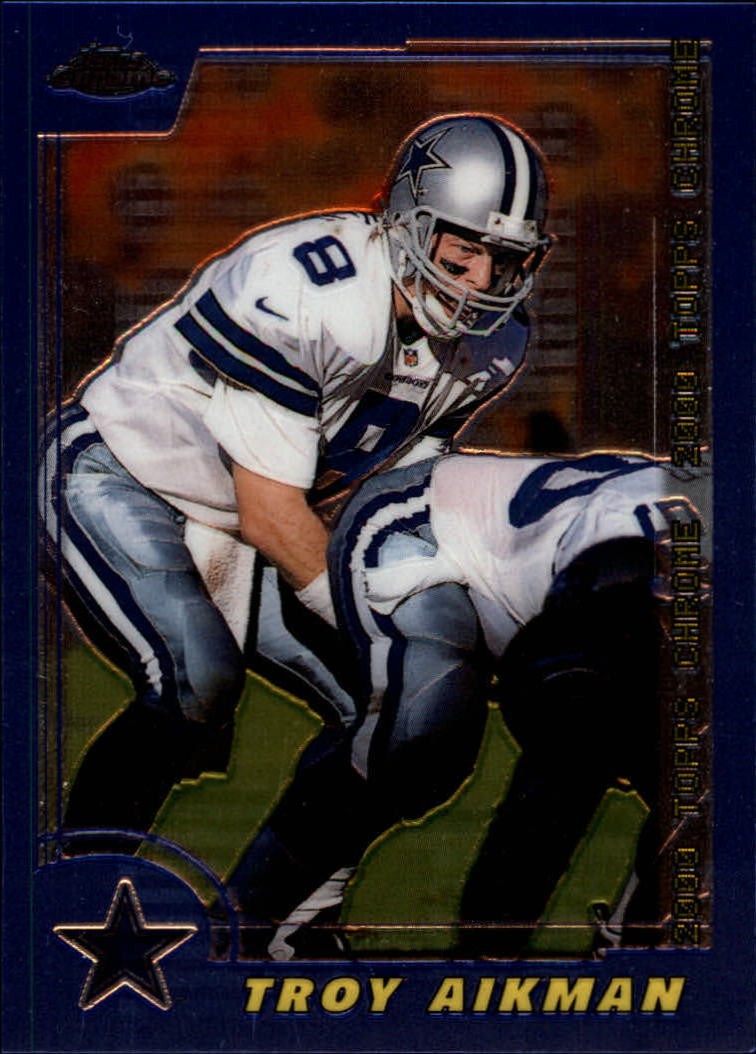 Troy Aikman #94 Football Cards 2000 Topps Chrome trading card — raw and PSA graded price guide