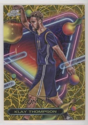 2023-24 Topps Cosmic Chrome Gold Interstellar Refractor 9/50 Klay Thompson 1jk9