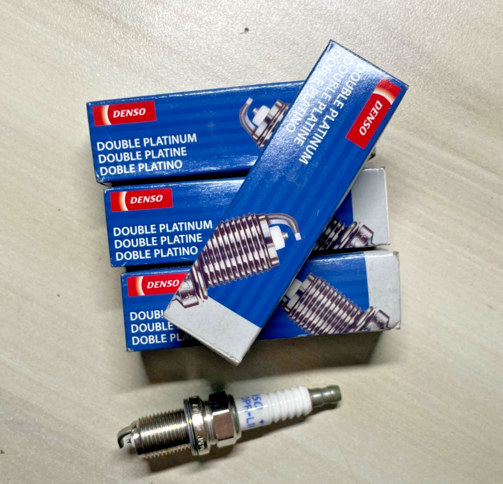 4 X DENSO DOUBLE PLATINUM POWER Performance Spark Plugs - PK20PR-L11# 4, 3142
