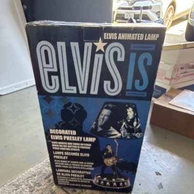 Elvis Presley Animated Accent Lamp Novelty Music Theme, Cone Shade, Guitar