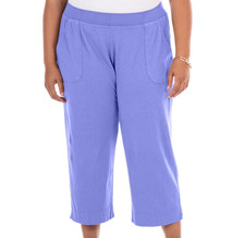 Fresh Produce 3x peri blue 69.00 Key Largo jersey cotton capris nwt new 3x