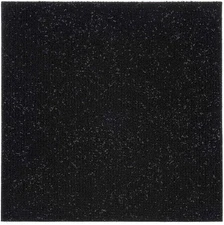 Nexus Self Adhesive 12-Inch Carpet Floor Tiles, 12 Tiles - 12" x 12", Jet Black 