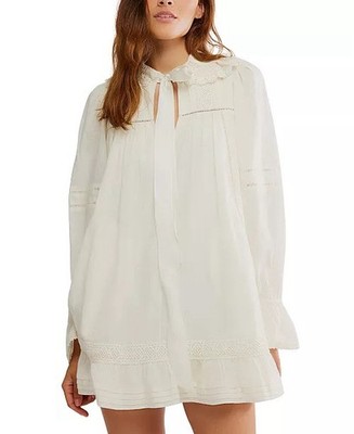 Free People Women's 5 O'clock Tea Time Pull On Mini Dress Size M, 0457