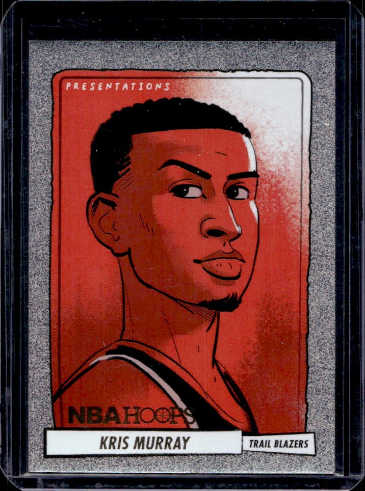 2023-24 Panini Hoops Kris Murray Presentations Rookie RC #15 Trail Blazers
