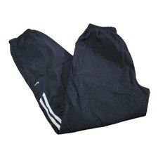Vintage 90s Nike Gray Tag Swoosh Windbreaker Track Pants Mens XL Black