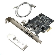 4 Ports 1394A Firewire Expansion Card Express 1X to External IEEE 1394 Adapter