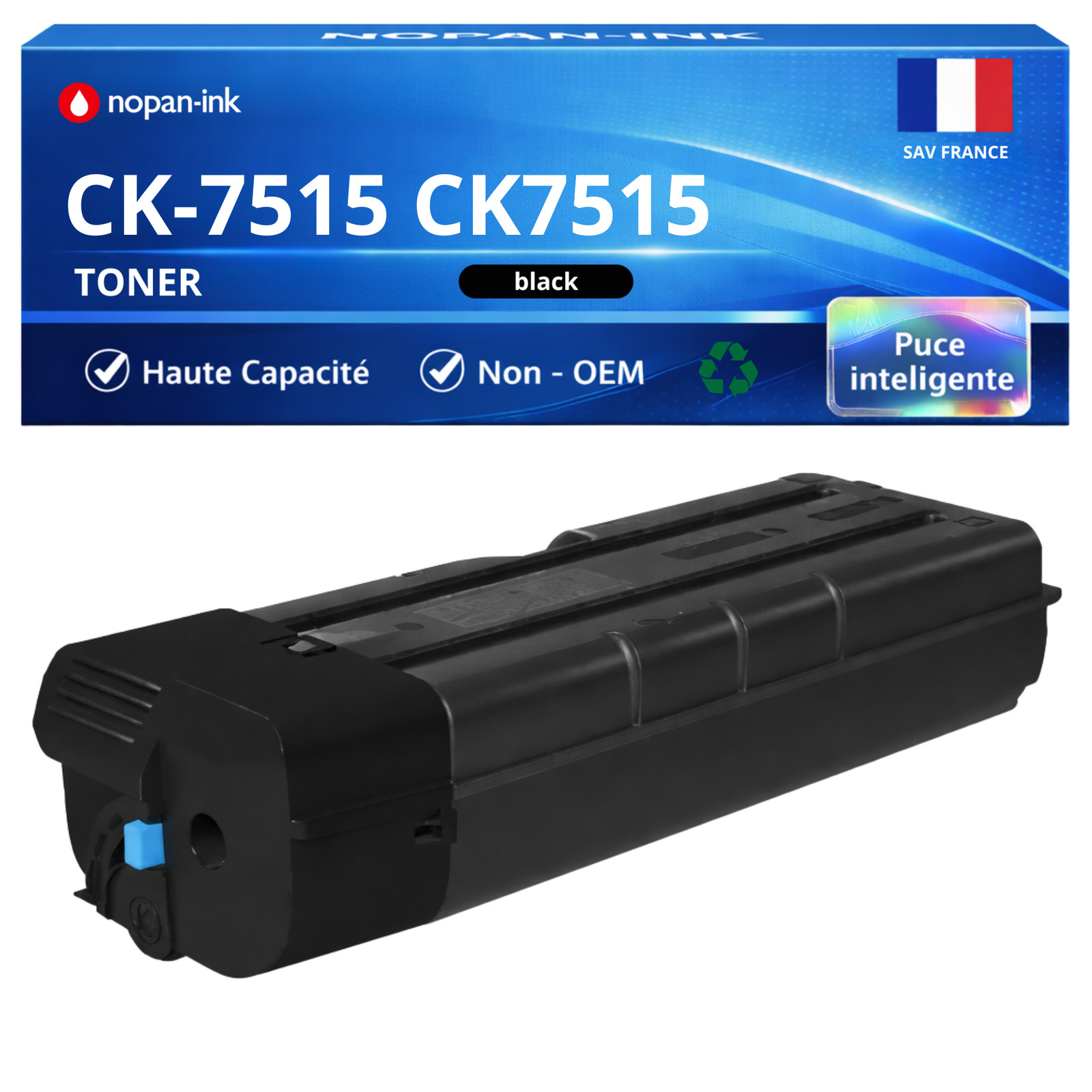 Toner noir compatible CK7515 pour remplacer la cartouche 1T02NJ0UT0 UTAX Triumph Adler