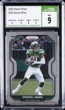 2020 PANINI PRIZM #355 DENZEL MIMS ROOKIE RC CSG 9
