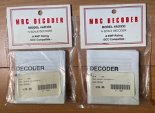 872 - Lot of 2 - N Scale MRC Decoders AD330
