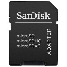 SanDisk MicroSD to SD Memory Card Adapter with Built-in Write Protection Switch