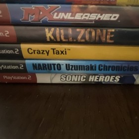 Sony PlayStation 2 Console, Controllers, Cables, & Game Lot