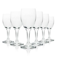 6X San Pellegrino Glas 0,2L Mineral Wasser FlöTe Kelch GläSer Italy Limo Sprudel