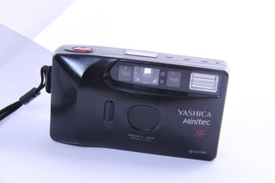 Yashica Minitec AF Kamera analoge Point & Shoot Kamera Schwarz Vintage