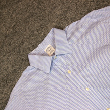 Brooks Brothers Regent Button Down Shirt Men's 16.5-2/3 Blue Non Iron Pocket