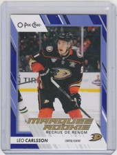 Leo Carlsson 2023/24 O-Pee-Chee Blue Marquee Rookie SP