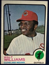 1973 TOPPS #297 WALT WILLIAMS (CLEVELAND INDIANS) BASEBALL CARD