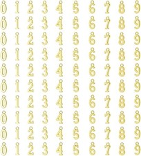 0-9 Number Dangle Charms Pendant for Bracelet Earring Jewelry Making DIY Craftin