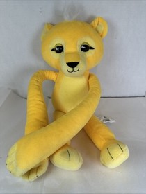Fingerlings Plush Lion 18" Yellow Interactive Sound Hair Lights Up Batteries VG