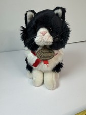 Yomiko Classics Russ Black And White Cat Kitty Stuffed Animal Plush