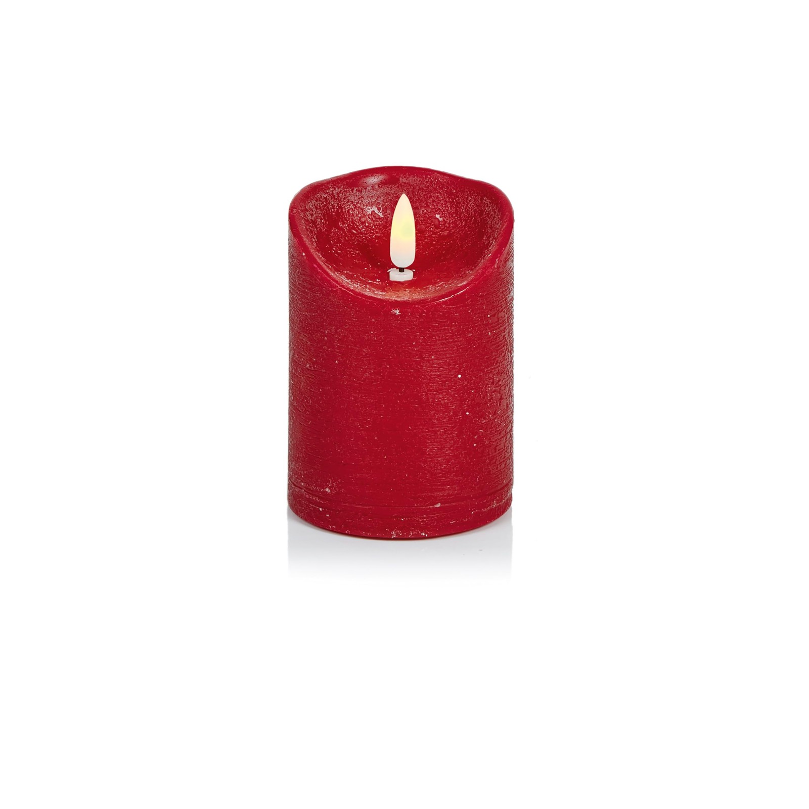 Premier Decorations Red LED Flickabrights Wax Candle Battery 13cm,