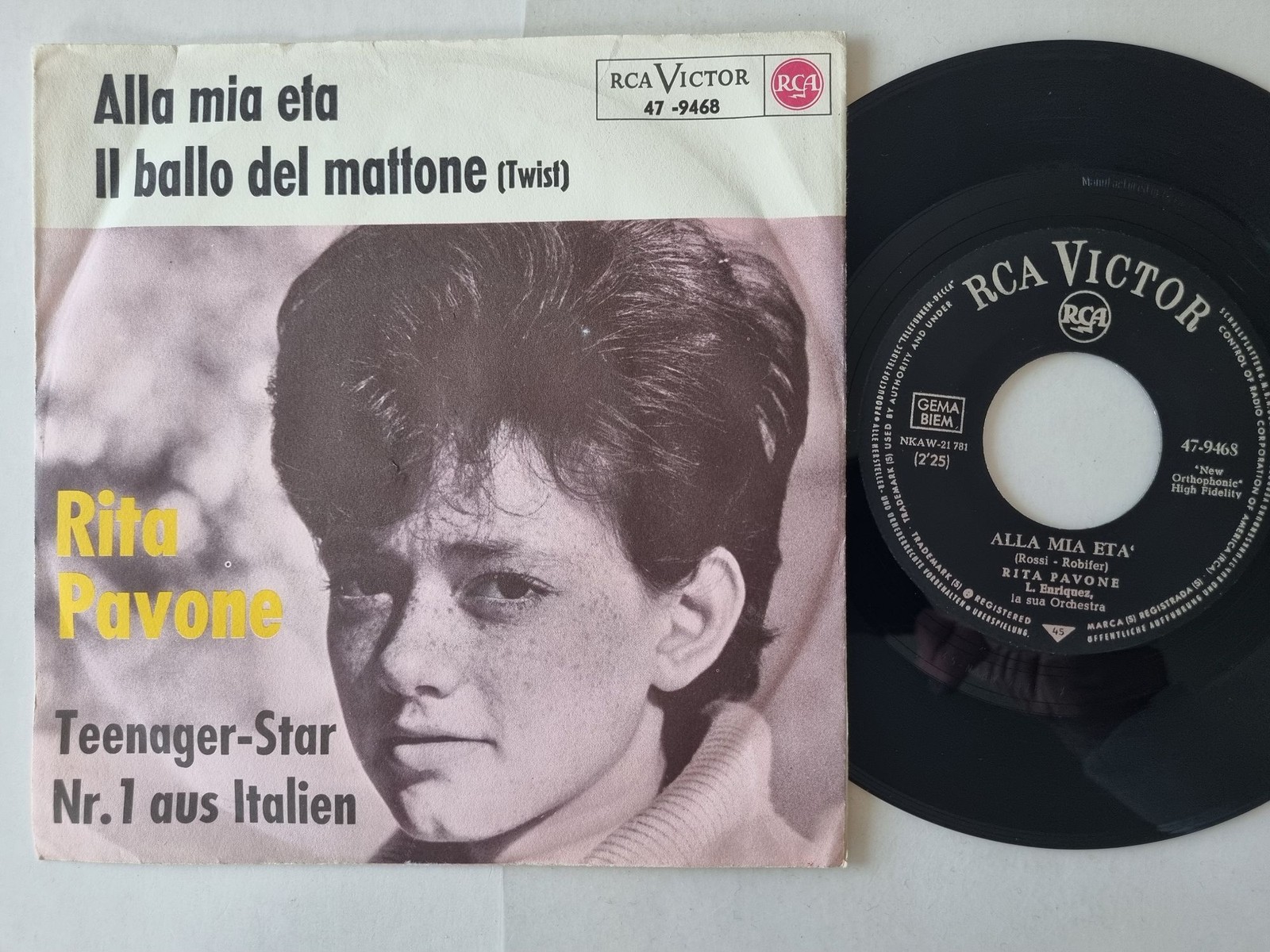 Rita Pavone - Alla mia età 7'' Vinyl Germany