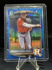 2025 Bowman Chrome 1st Caden Powell Blue Reptilian /150  Astros