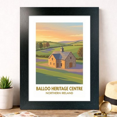 Balloo Heritage Centre, Nordirland Reise Poster Kunstdruck