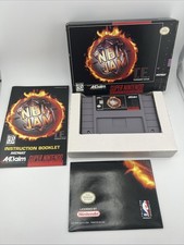 NBA Jam TE Tournament Edition (SNES Super Nintendo) CIB w/ Poster Good Condition