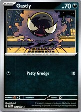 Gastly 054/094 Common Phantasmal Flames Pokemon Reverse Holo NM