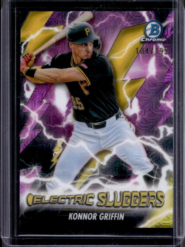 2026 Bowman Mega Box Konnor Griffin Electric Sluggers Chrome Pink Refractor /199