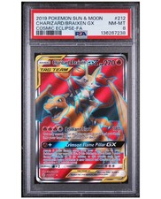 PSA 8 CHARIZARD & BRAIXEN GX TAG TEAM COSMIC ECLIPSE FULL ART 2019 #212 on eBay