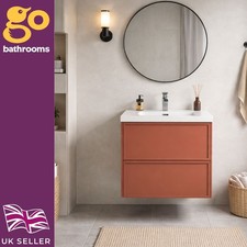 500mm Wall Hung Bathroom Vanity Unit with Basin Modern Floating Sink Cabinet