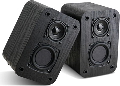 Passive Bookshelf Speakers For Home Theater Surround Sound, Home Desktop Stereo