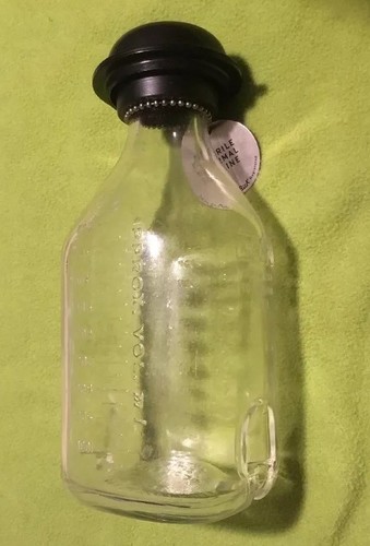 Vintage ~ WWII ~ fiaschetta American Square Pak ~ etichetta Mac-Bick ~ salina sterile medica - Foto 8 di 11