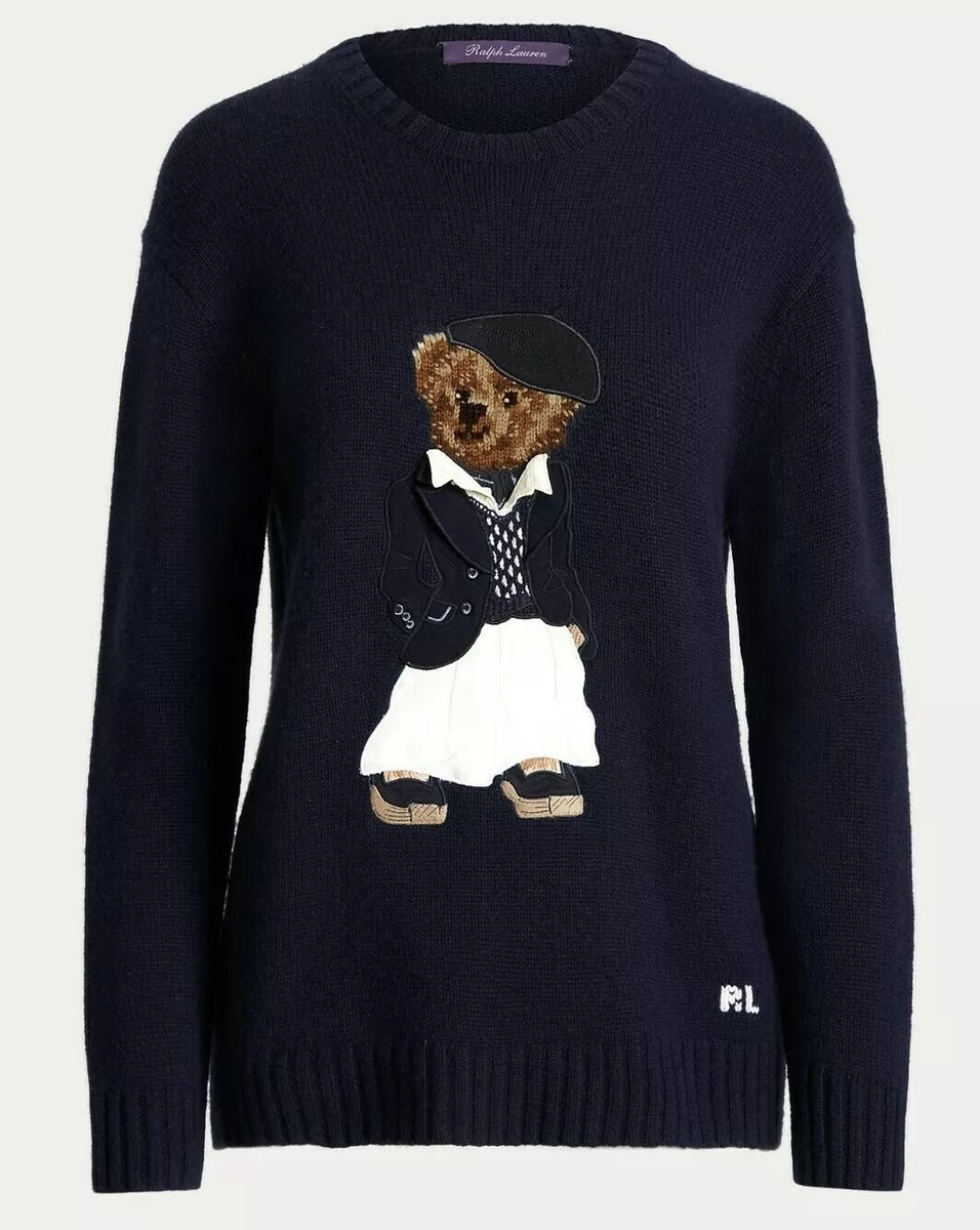 Ralph Lauren Purple Label Collection Womens Deauville Polo Bear