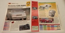 Mercedes-Benz C36 AMG 1994-1997 W202 C-Class IMP HOT CARS Brochure