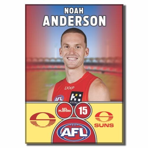 2025 AFL Gold Coast Suns Football Club - ANDERSON, Noah - Picture 3 of 7
