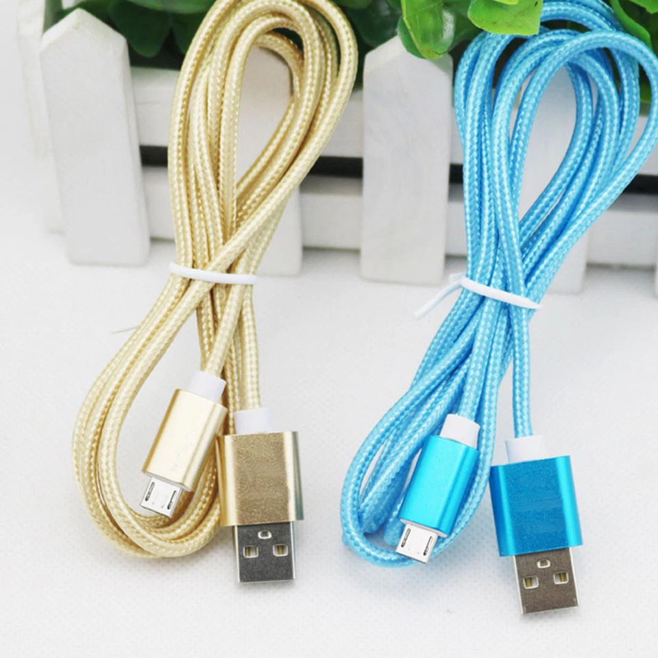 Cable Micro USB Cable Trenzado Cargador Rápido Cable de Datos para Sony Xperia Z5 Z3 Z2 Z1 Foto 3 de 4